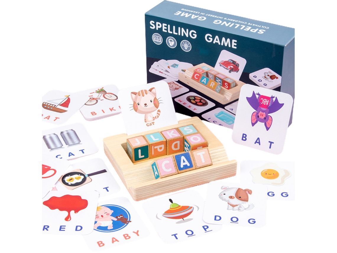 Juego Educativo De Emparejamiento De Letras Para Aprender Ortografía Y Conteo - Regalo Para Niños