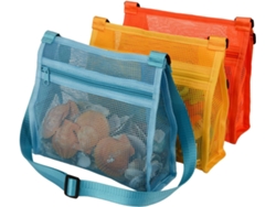 Bolsas De Conchas De Playa, Bolsa De Playa De Malla, Bolsas De Conchas Para Niños, Bolsa Para Atrapar Conchas