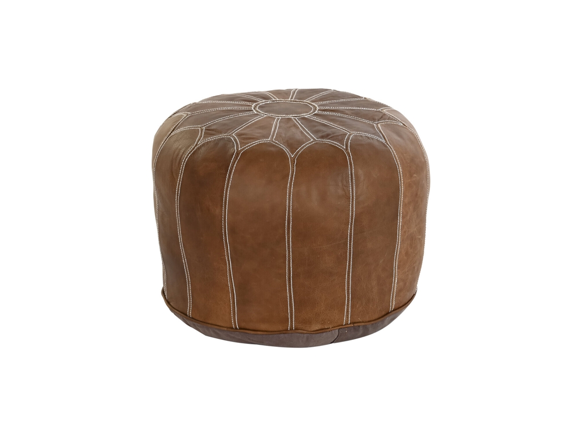 Reposapies Piel Marron 48x48x35cm