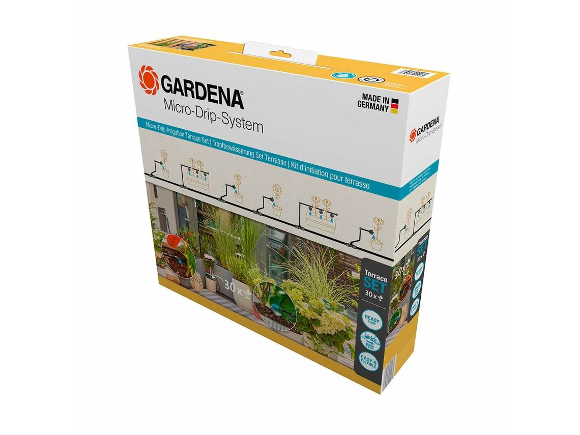 Sistema de Riego Automático por Goteo para Macetas Gardena 13400-20