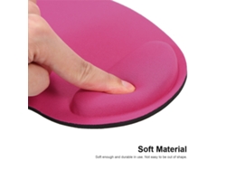 Almohadilla Para Ratón Con Descanso De Muñeca De Material Suave Y Cómodo Para Pc Portátil Azul