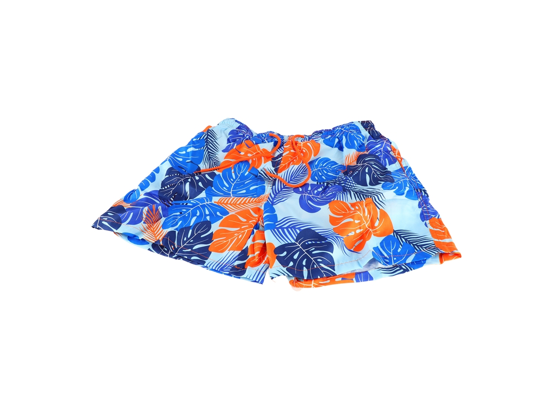 Pantalones Cortos De Playa Estampados Para Hombre Con Cinturón Elástico Ajustable, Azul Claro, Talla M