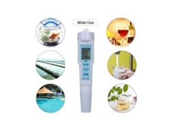Medidor De Calidad Del Agua 4 En 1: Ph/ec/tds/temperatura, Ip55, Retroiluminación, Ph-686, Blanco.
