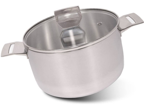 Cacerola 3ply con Tapa de Cristal MASTER SWISS (20cm)