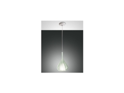 Lámpara colgante LED Lila en metal y vidrio borosilicato verde transparente 3481-40-140 FABAS LUCE