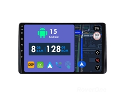 Coche Radio Android Auto Autoradio 8GB RAM 128G ROM CarPlay Navegación GPS Pantalla Táctil RoverOne para Renault Duster HM 2 2020 - 2023 Arkana 1 I 2019 - 2023 