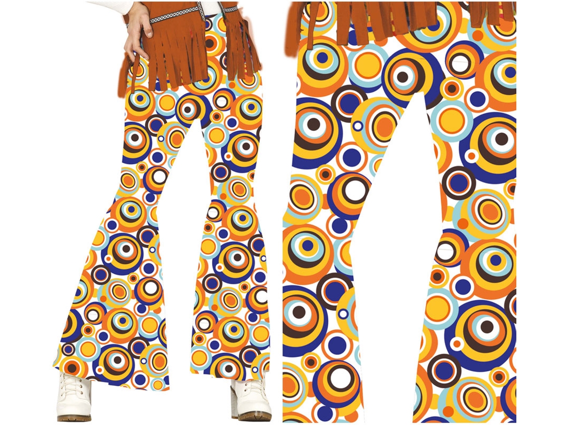 Pantalón de los años 70 Lunares para mujer