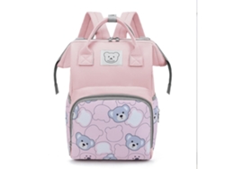 Mochila de maternidad ligera de gran capacidad, mochila de viaje dibujo animado oso bolsa de pañales para bebé Yunzii