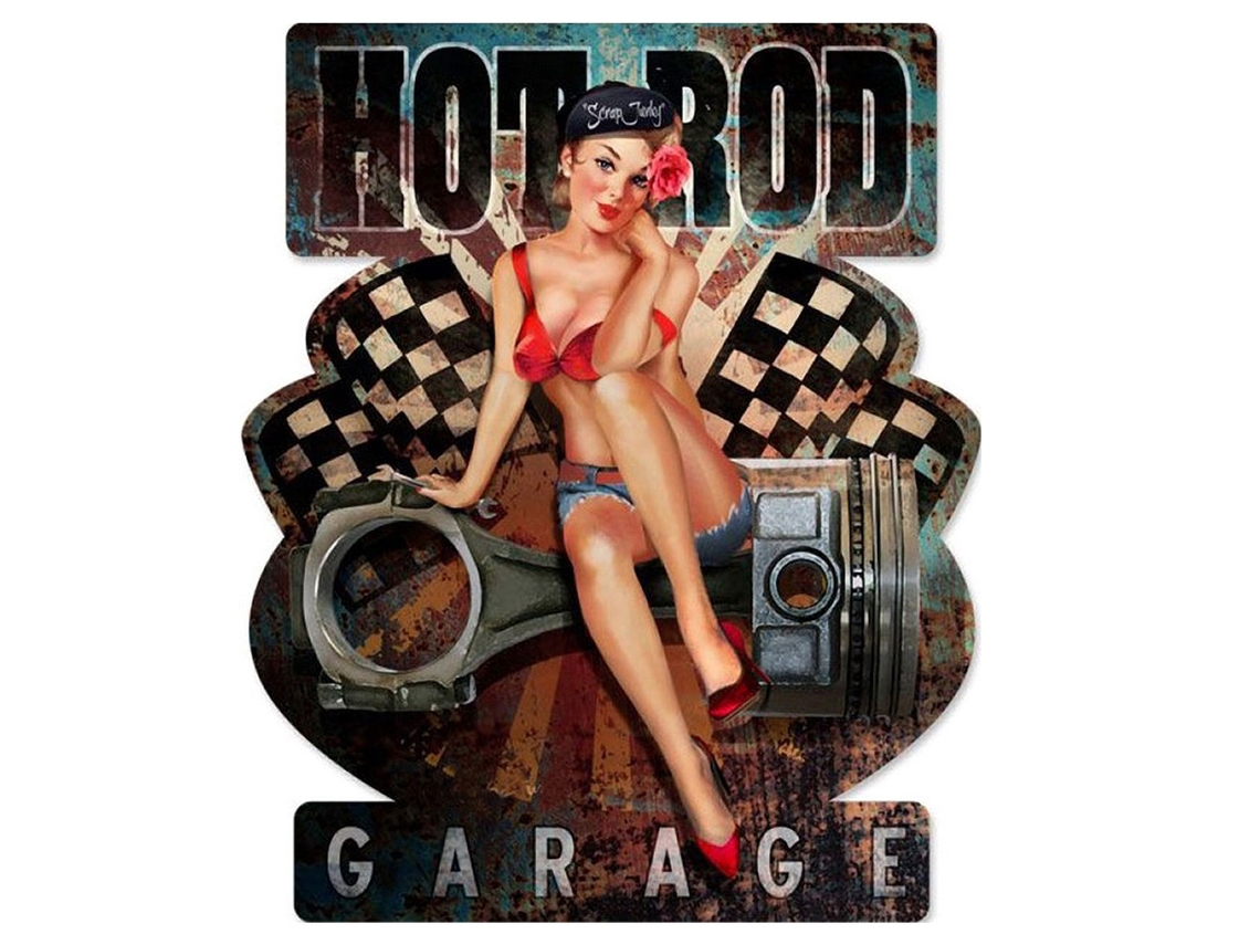 Signes Grimalt - Placa Garage Negro de Metal | Placa de Metal Decoracion Pared Decoracion Pared Metal 40x1x33cm BY SIGRIS
