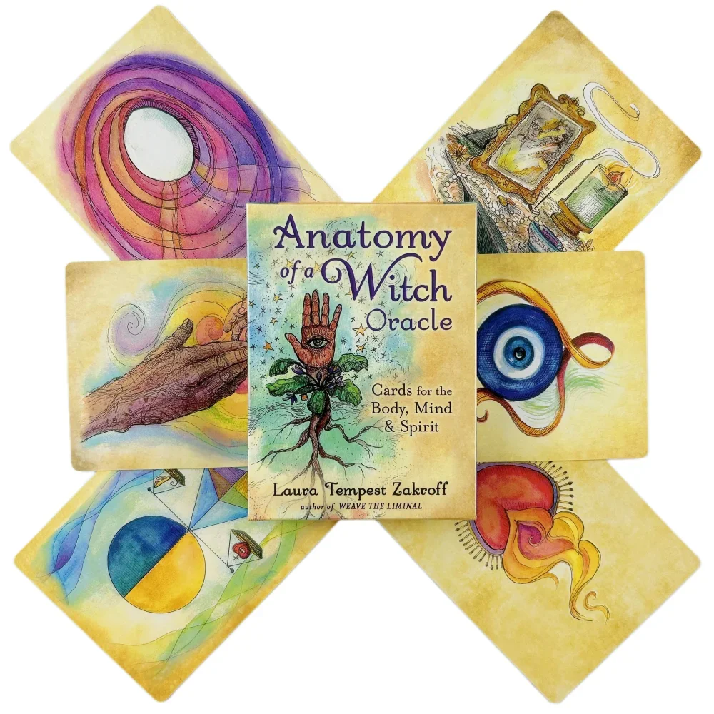 Juego De Cartas Oráculo De 48 Cartas "la Anatomía De La Bruja" (versión En Inglés) - Juego De Cartas De Tarot