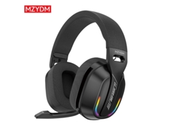 Auriculares Para Juegos (negros), Supraaurales, Bluetooth Estéreo, Micrófono, Iluminación Rgb, Baja Latencia