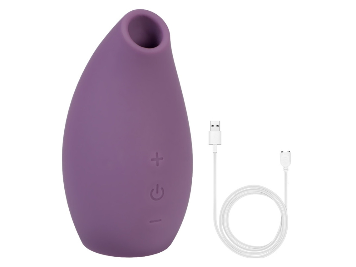 Vibrador de masaje de succión de silicona de 5 frecuencias para mujeres (púrpura) YIZHOOD