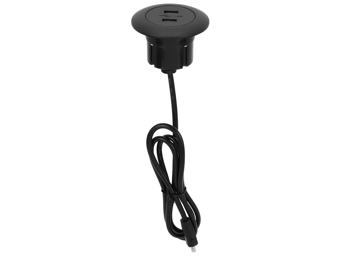Cargador Usb Doble Con Enchufe Para Sofá Y Sillón Reclinables Eléctricos Con Luz Led Azul.