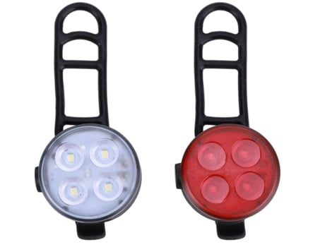 Luces de bicicleta Juego de luces de bicicleta recargables Luces de bicicleta LED superbrillantes Delanteras y traseras 4 modos de luz Faros delant...