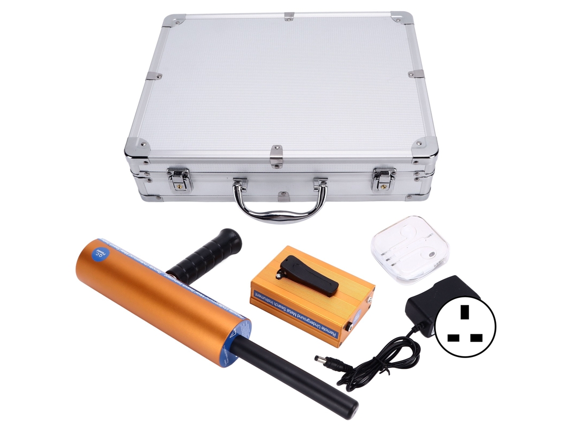Detector de metales portátil profesional AKS, sensible a 100 240 V, Reino Unido