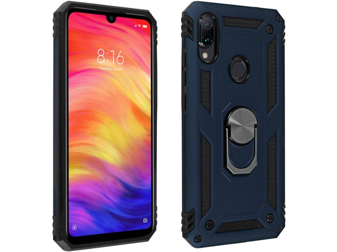 Carcasa Xiaomi Redmi Note 7 AVIZAR Anillo Azul