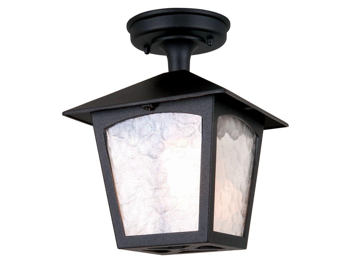 Luz de techo al aire libre Iluminación Elstead (BL6A-Black) York Cast-Cast Aluminium, Glass E27