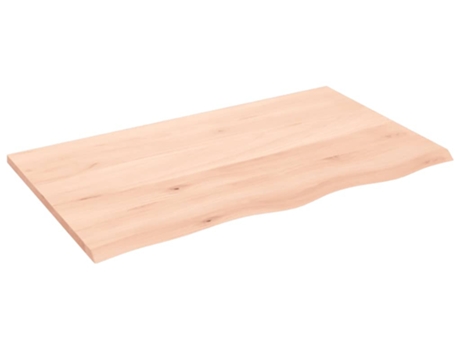 VIDAXL Encimera de baño madera maciza sin tratar 100x60x2 cm
