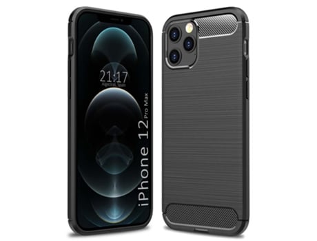 Carcasa iPhone 12 Pro Max (6.7) TUMUNDOSMARTPHONE Carbon Negro