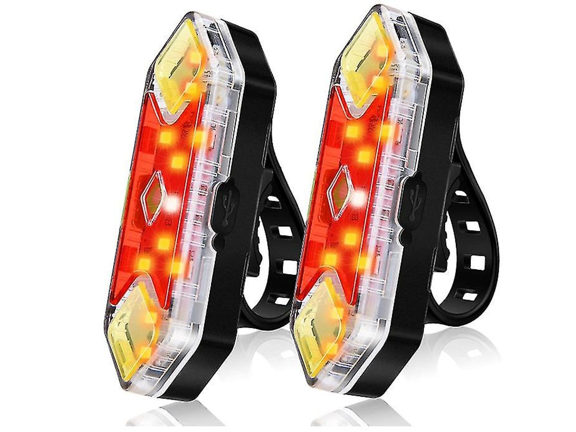 2 luces traseras para bicicleta, 8 modos, IPX5, color negro, Yizhood