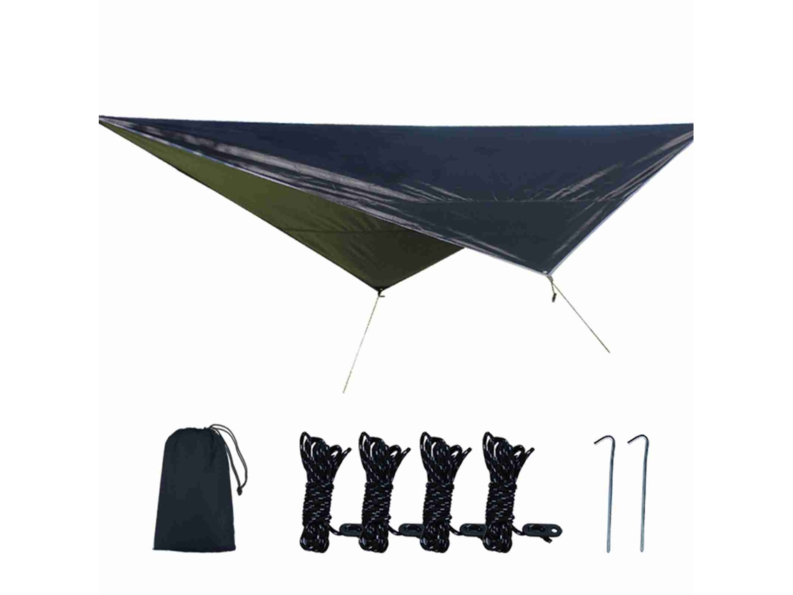Toldo De Sombra Impermeable Para Exteriores, De Tela Oxford, Para Camping O Jardín, Con Cuerdas Y Estacas.