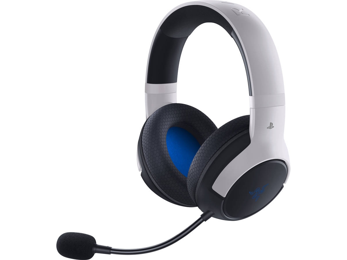 Auriculares RAZER Kaira HyperSpeed ​​PS5 (Over Ear - Micrófono - Noise Canceling - Blanco)