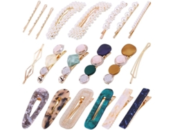 Linjou Juego De 20 Pinzas Para El Cabello Con Perlas - Accesorios Para El Cabello Para Mujeres, Damas Y Niñas