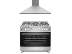 Solthermic® Combo Pack Estufa de gas Horno panorámico Campana extractora 90
