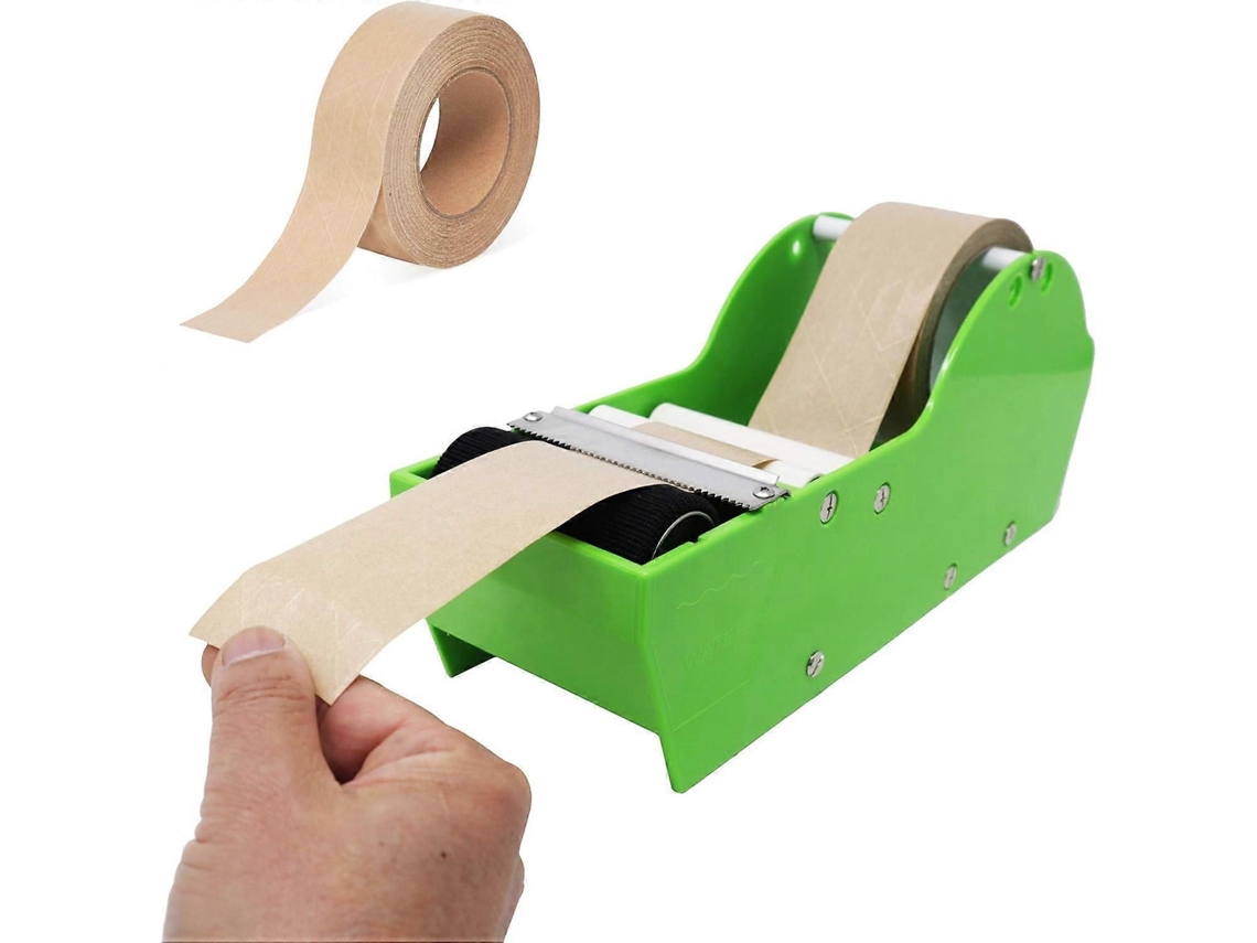 Dispensador de cinta adhesiva activado por agua, cinta kraft engomada para asegurar cajas GOKOCO