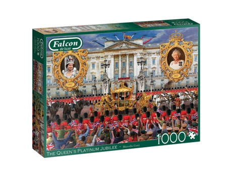 Puzzle Falcon de luxe The Queen's Platinum Jubilee rompecabezas 1000 pieza(s) Gente
