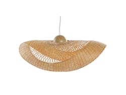 Lampara Techo Bambú Pamela Natural Marron 70x34x20cm