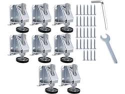 Niveladores Patas 8 Muebles Ajustables Galvanizados, Piezas