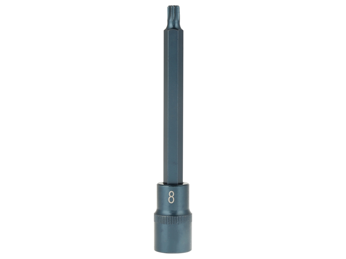 Destornillador Eléctrico Con 12 Puntas, Vaso De 1/2" (150 Mm, M8), Aleación De Acero S2 - Ligero (153 G)