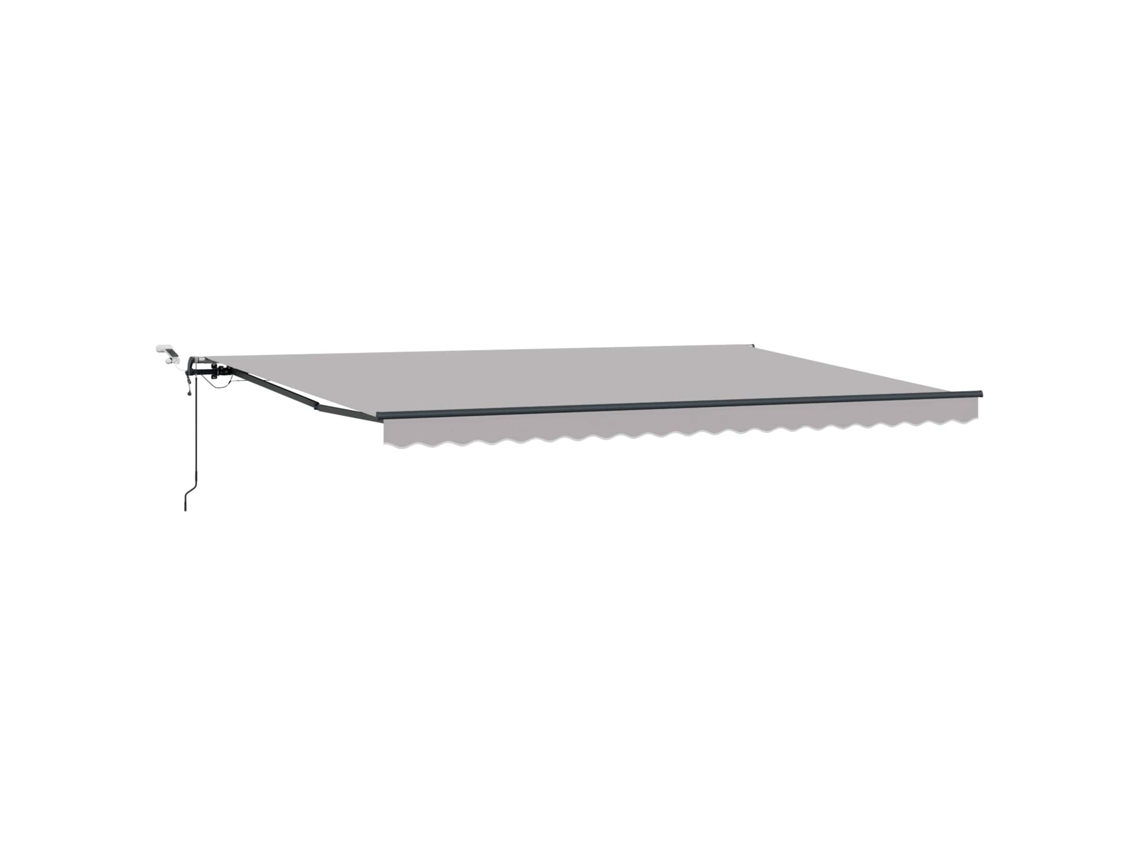 Maison Exclusive - Toldo Retráctil Gris Claro 500 X 300 Cm Poliéster