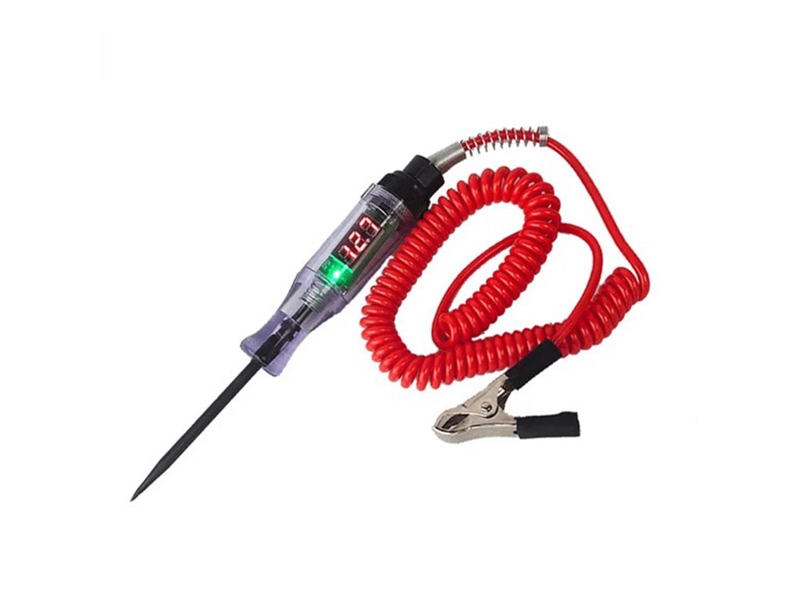 Lápiz Comprobador De Circuitos Automotrices Digital Con Sonda De Visualización Y Detector De Voltaje Dc5-90v Para Mantenimiento De Vehículos.