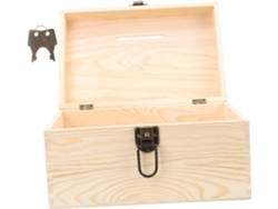 Caja De Donaciones De Madera Con Cerradura, Caja De Sugerencias Portátil Y Segura Para Recolección Y Almacenamiento.