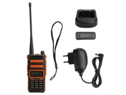 Kit Portátil De Walkie-talkie De Doble Banda Con Pantalla Lcd, Para Uso En Exteriores, Batería De 2800 Mah, Enchufe Europeo.