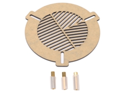 Máscara De Enfoque Bahtinov De 2mm Placa Acrílica Para Telescopios 60-90mm Para Astrofotografía