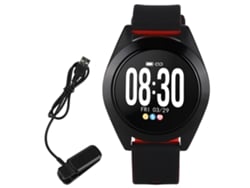 Pulsera Inteligente Reloj Ritmo Cardíaco Presión Arterial Deportes Impermeable Bluetooth Rojo