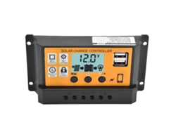 Omni-regulador De Carga Solar Inteligente 3 Etapas Pwm 12v/24v 20a Con Doble Usb Panel Solar Controlador De Batería
