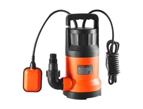 VEVOR Bomba sumergible para uso general Bomba de sumidero 400 W 2510 GPH Bomba de agua de cabeza de 26 pies