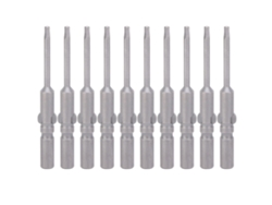 10 Puntas De Destornillador Hexagonales De Acero S2 Con Cabeza Magnética De 6 Mm Y 60 Mm, Accesorios Industriales.