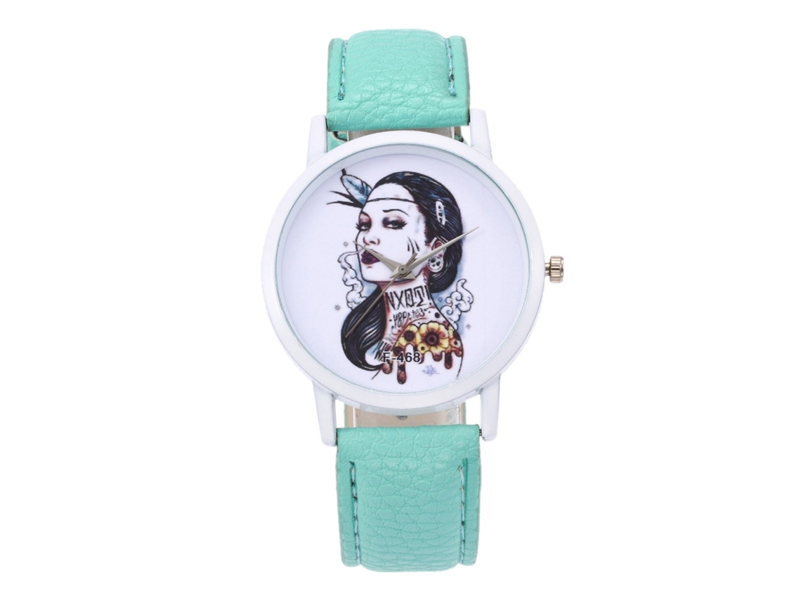 Reloj De Pulsera De Cuarzo Para Mujer, Elegante, Informal, A La Moda, Verde Menta, Regalo.