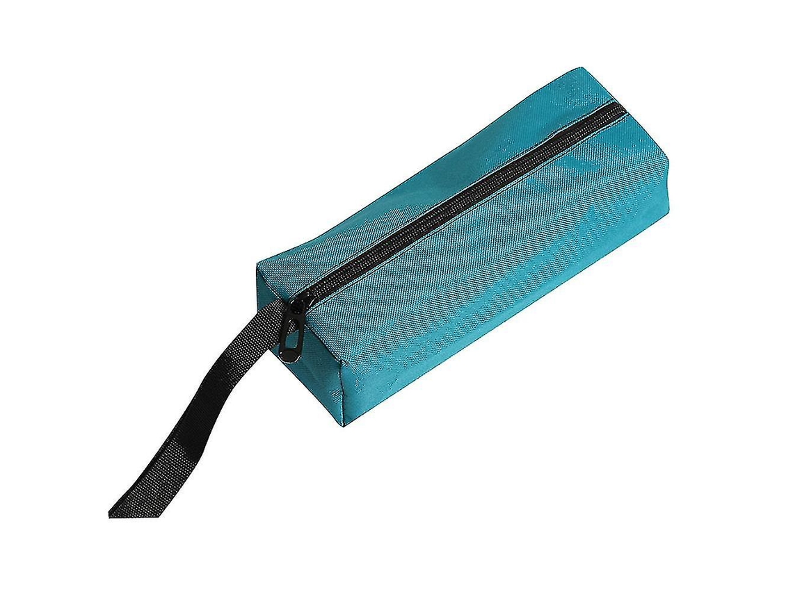 Bolsa De Herramientas Con Cremallera Oxford Para Plomeros Electricistas Almacenaje Pequeñas Piezas Azul 25x8.5x7cm