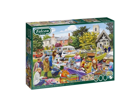 Puzzle DISET Village Church Car Boot Sale (Edad Mínima Recomendada: 3 años - 500 Piezas)