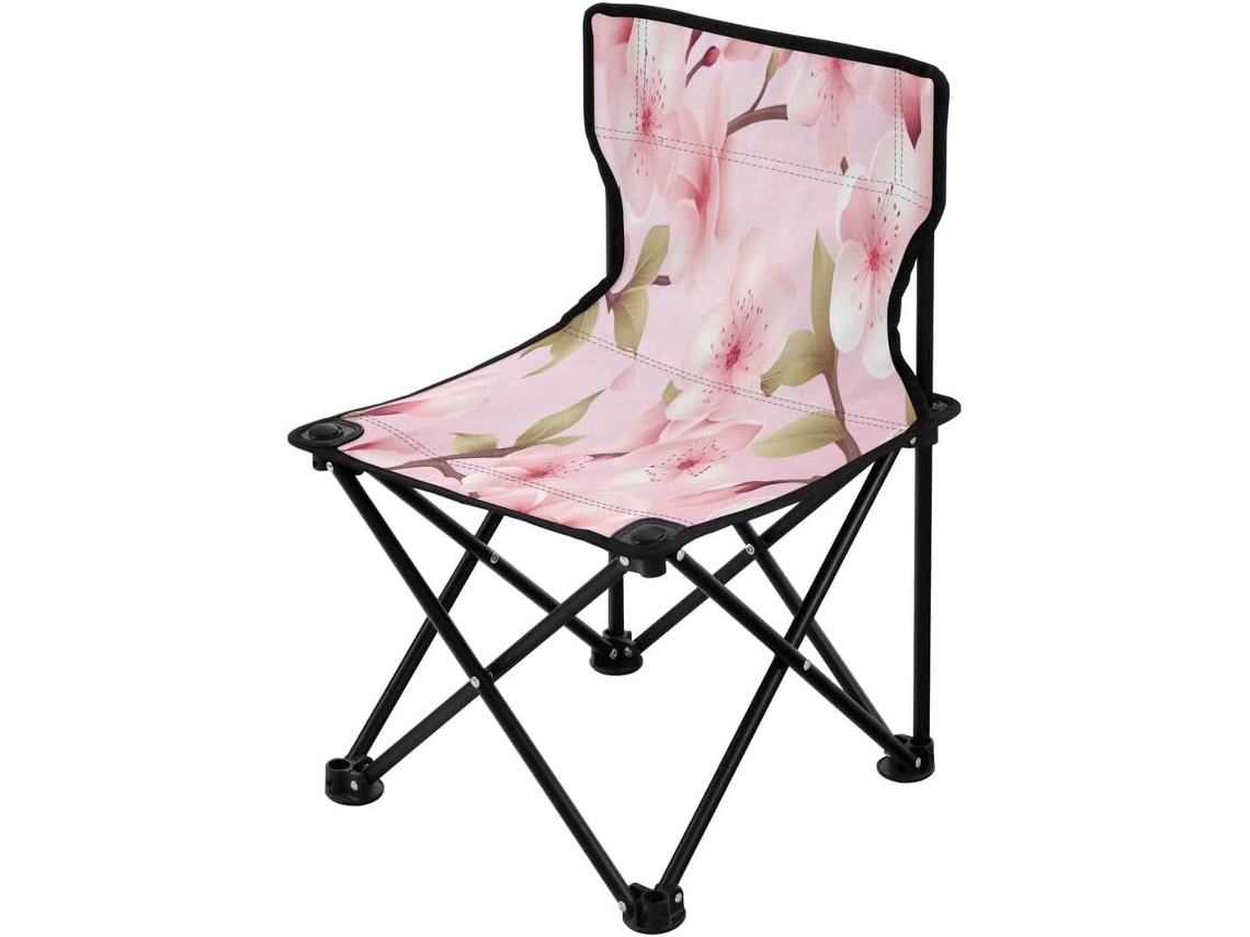 Silla de camping Alipis de tela y patas, plegable, portátil, ligera, ideal para acampar.