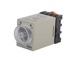 Relé De Activación Con Retardo De Tiempo Y Base, Ajustable De 0 A 10 Segundos, Tensión Ca 110 V, Ah3-3, Resistente Al Agua Y Al Polvo.