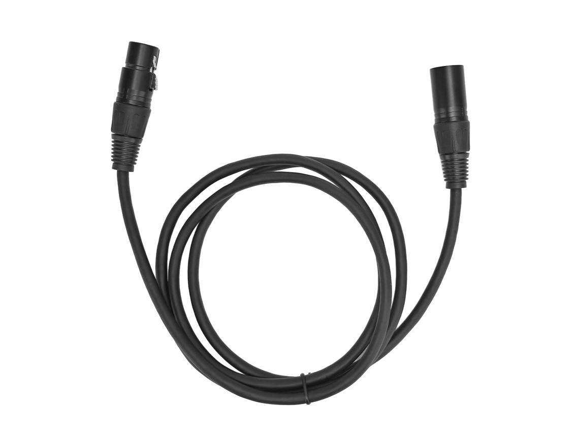 Cabo De Microfone Xlr Macho Para Fêmea 3 Pinos Com Cobre Prateado E Cabo Pvc 1.5m/4.9ft