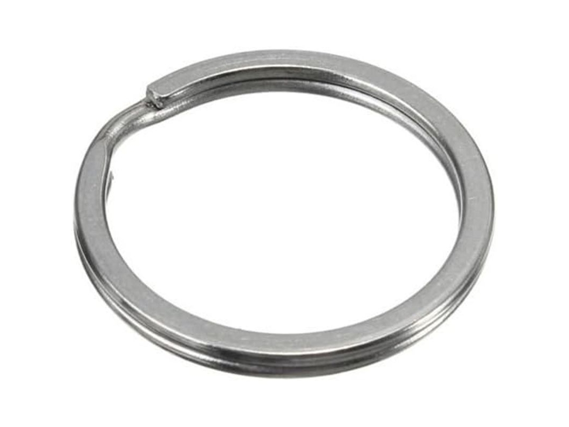 2026-10 Anillos De Llave De Metal Planos Separables, Diámetro 25mm, Aros De Portallaves Circulares, Conectores