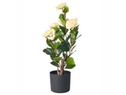 Camelia artificial Beliani, hecha de material sintético verde, 30x30x60 cm